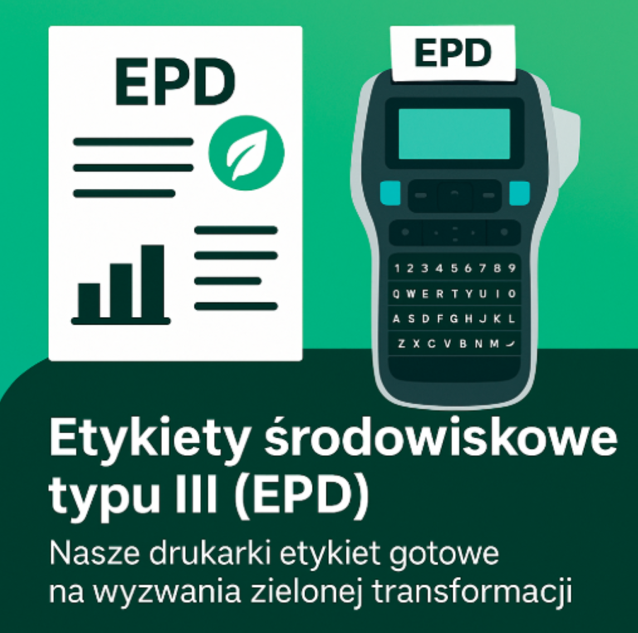 Etykiety środowiskowe typu III (EPD) – nowy standard  rozwoju. Nasze drukarki etykiet gotowe na wyzwania zielonej transformacji